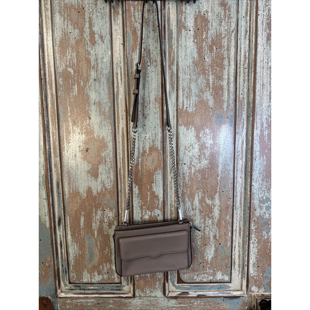 Rebecca Minkoff Bree Crossbody Bag Tan Leather - Picture 4 of 16